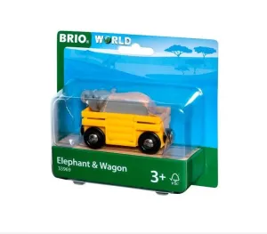 Brio Toys Elephant & Wagon 33969