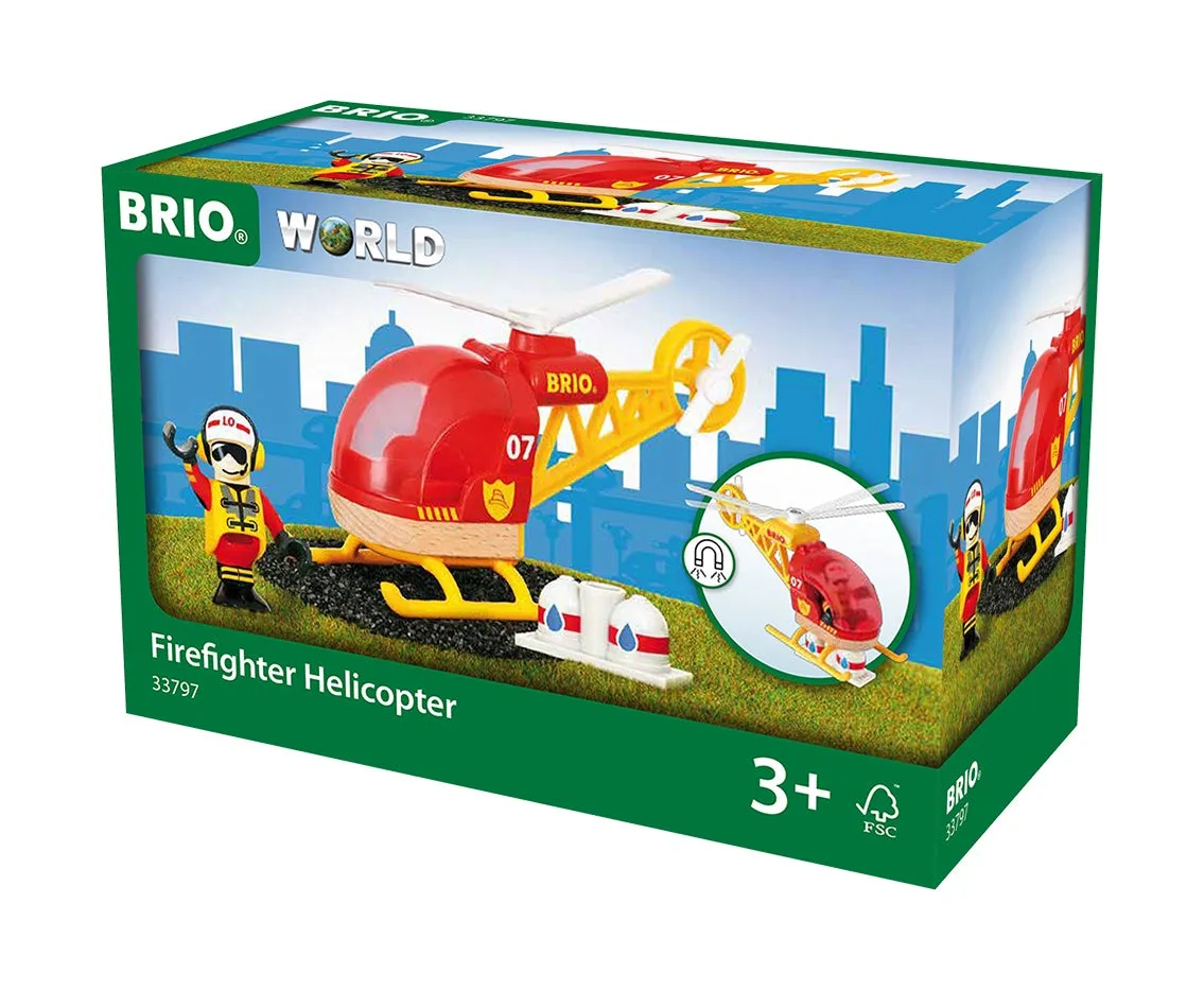 Brio Toys Firefighter Helicopter 33797