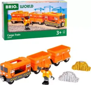 Brio Toys Gold Cargo Train 36049