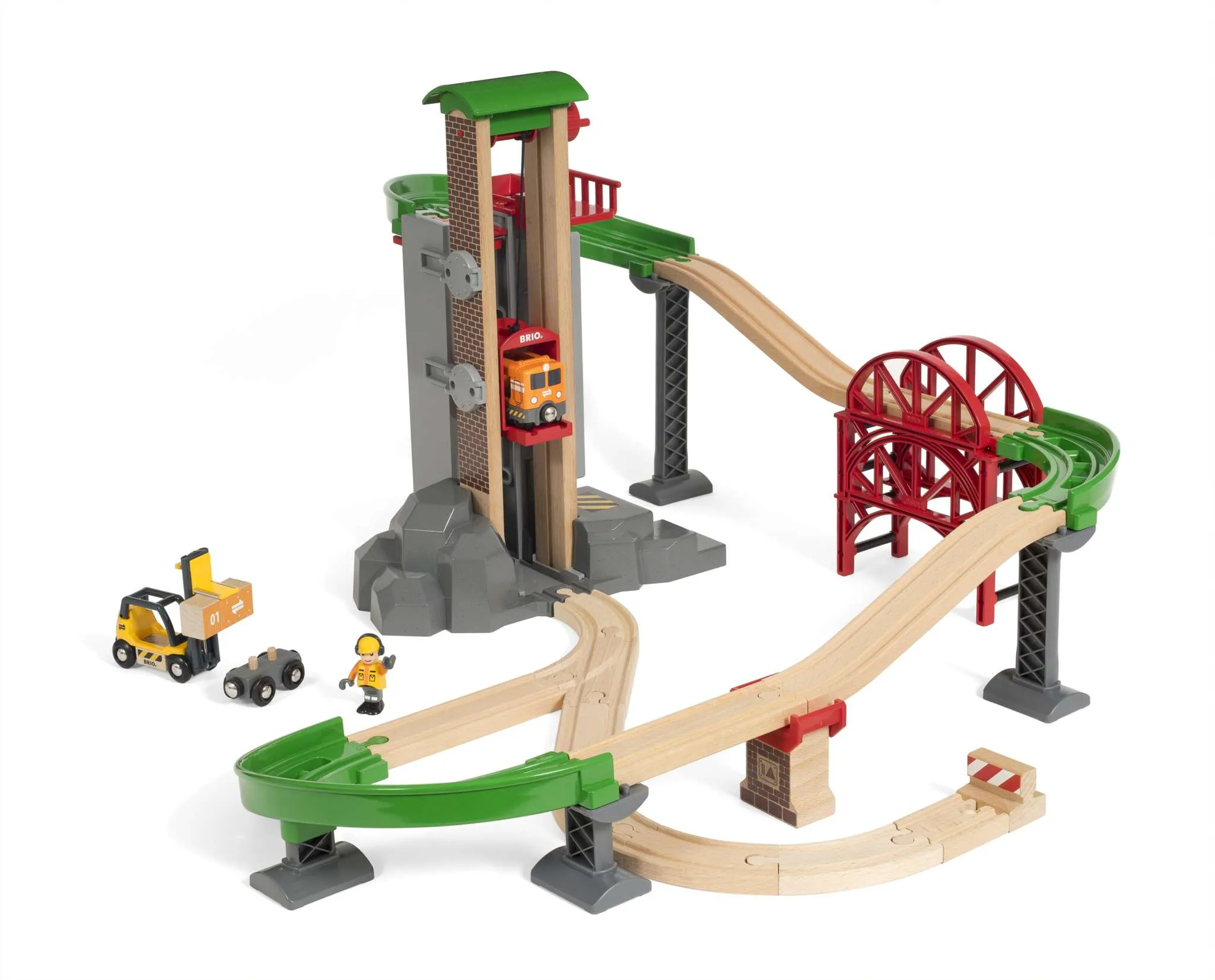 Brio Toys Lift and Load Warehouse Set 33887