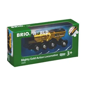 Brio Toys Mighty Gold Action Locomotive 33630