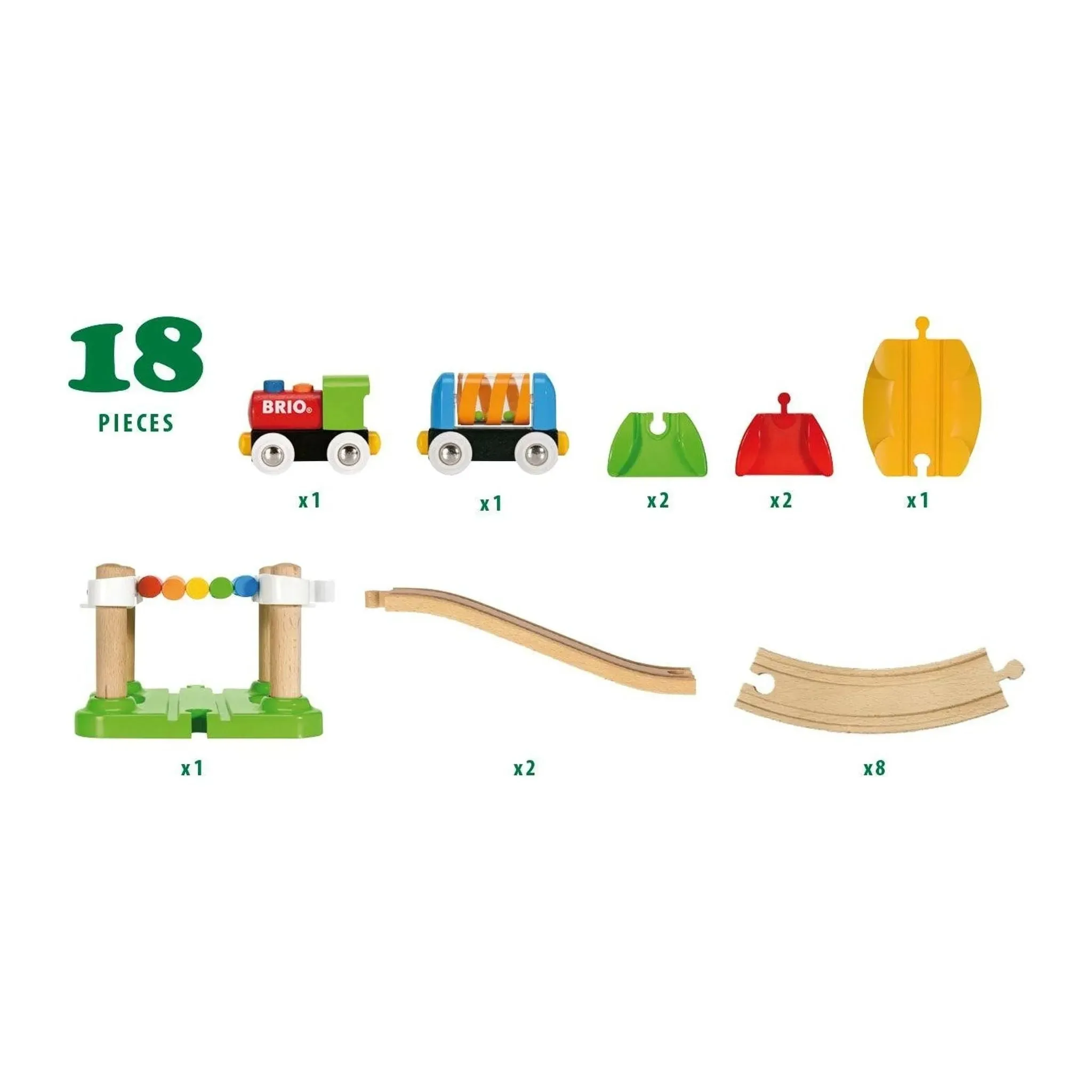 Brio Toys My First - Railway Beginner Pack 18 pcs