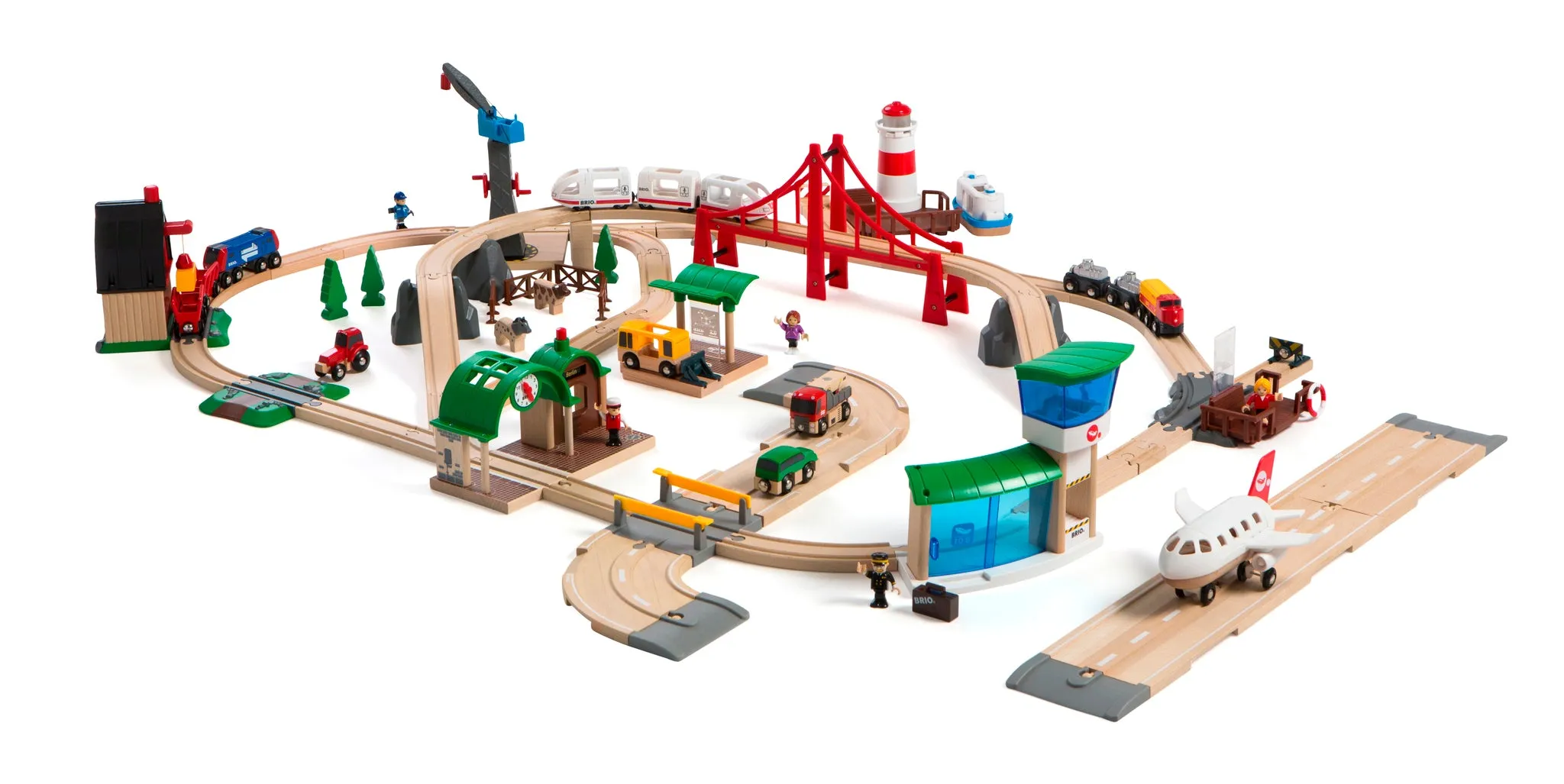 Brio Toys Railway World Deluxe Set 106 pcs 33766