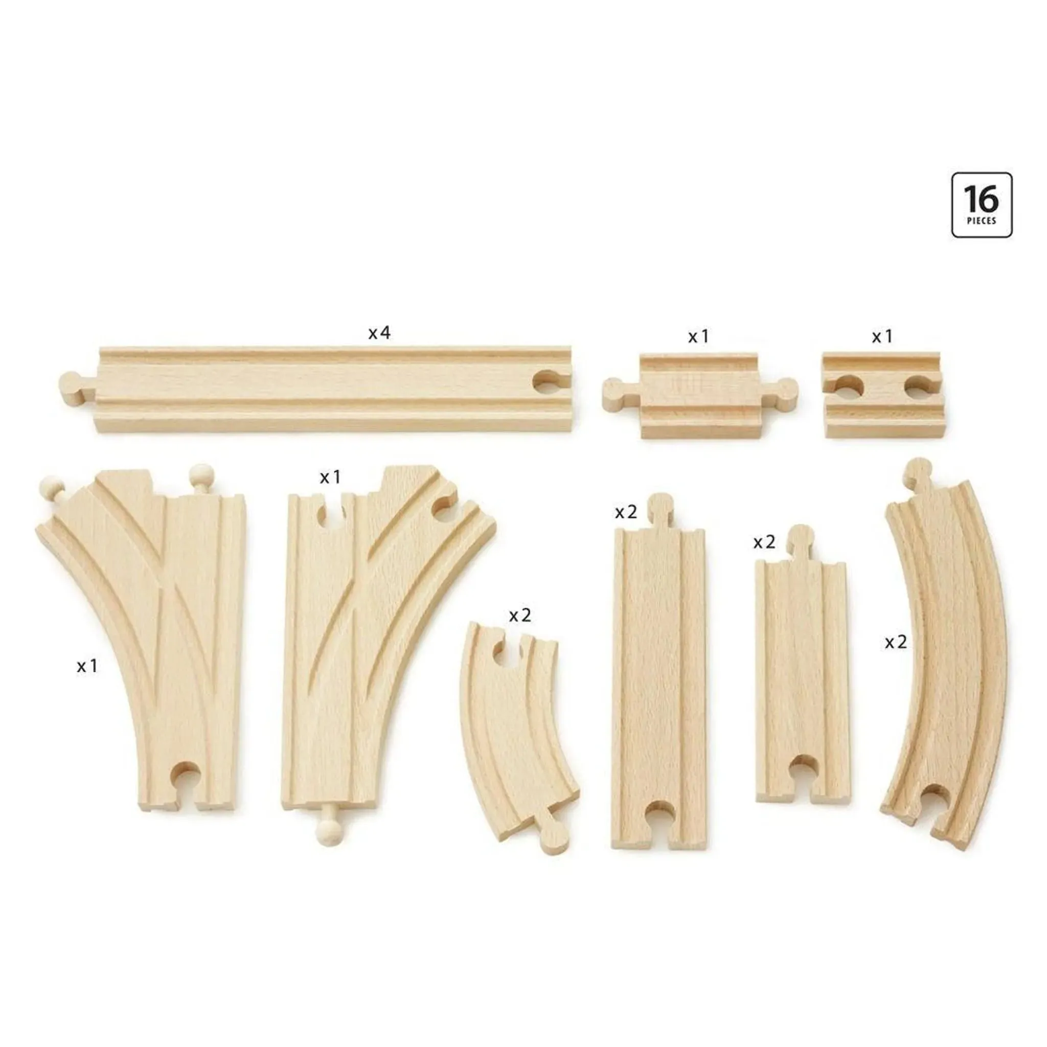Brio Toys Tracks - Intermediate Expansion Pack 16 pcs