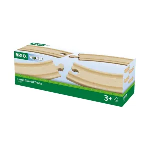 Brio Toys Tracks - Long Curved Tracks 4 pieces