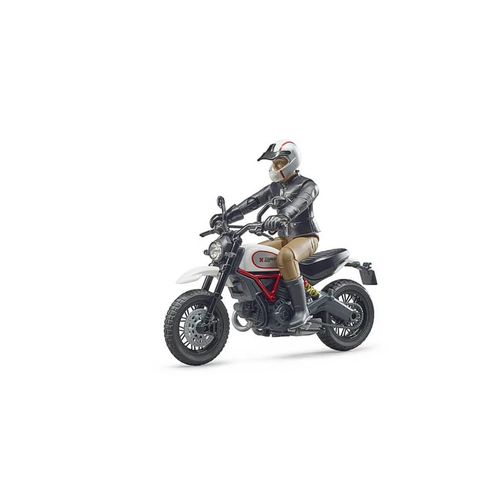 Bruder Toys Bruder bworld Scrambler Ducati Desert Sled with Driver