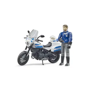 Bruder Toys Bruder bworld Scrambler Ducati Police with Figure