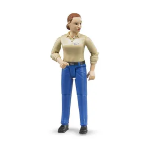 Bruder Toys Bruder bWorld Woman with Light Skin & Blue Jeans