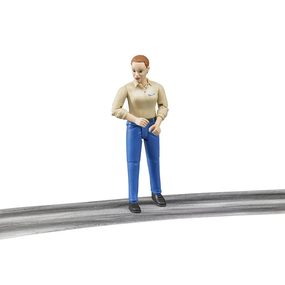 Bruder Toys Bruder bWorld Woman with Light Skin & Blue Jeans