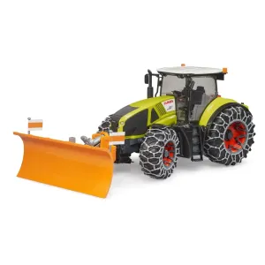 Bruder Toys Bruder Claas Axion 950 with Snow Chains and Snow Blade 1:16 Scale Vehicle