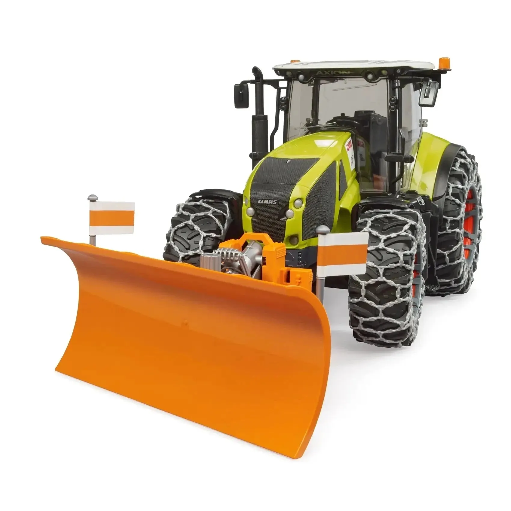 Bruder Toys Bruder Claas Axion 950 with Snow Chains and Snow Blade 1:16 Scale Vehicle