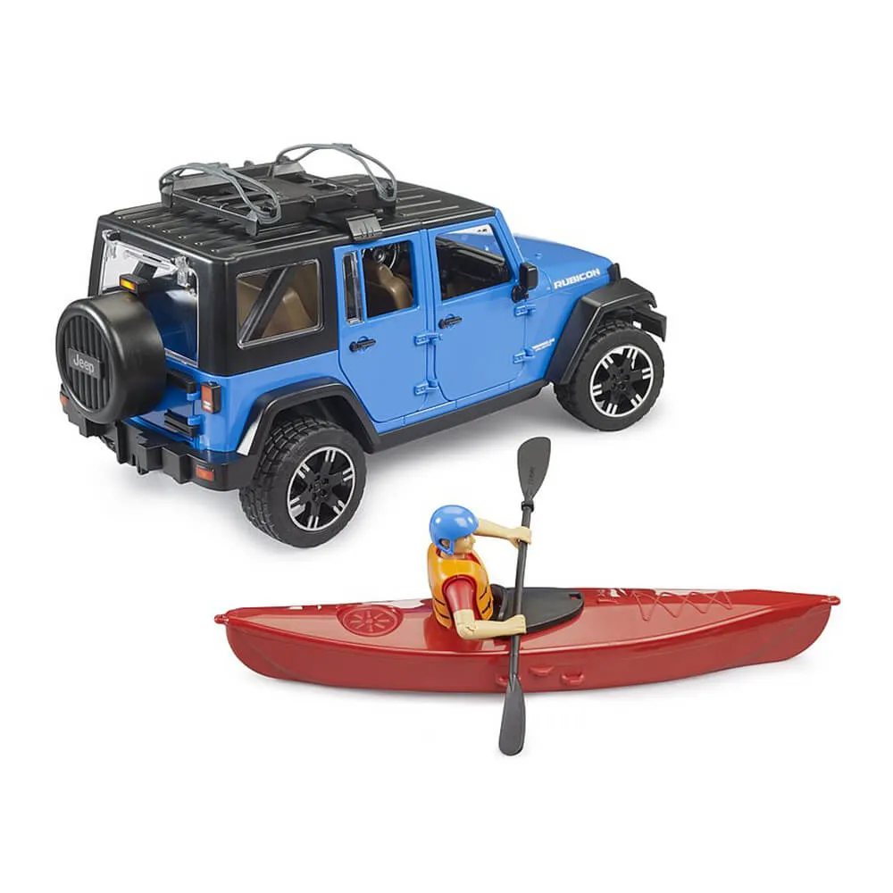 Bruder Toys Bruder Jeep Wrangler Rubicon Unlimited with Kayak and Kayaker