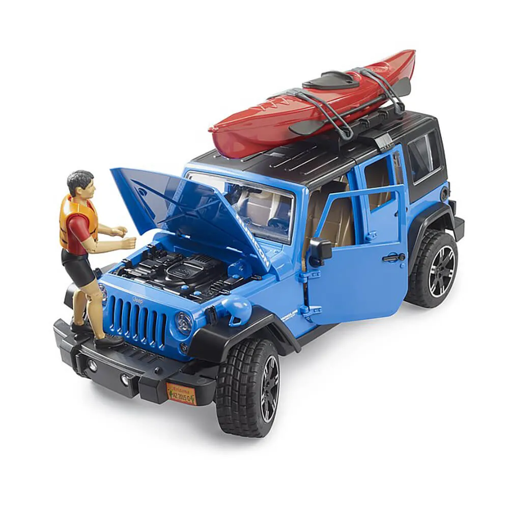 Bruder Toys Bruder Jeep Wrangler Rubicon Unlimited with Kayak and Kayaker