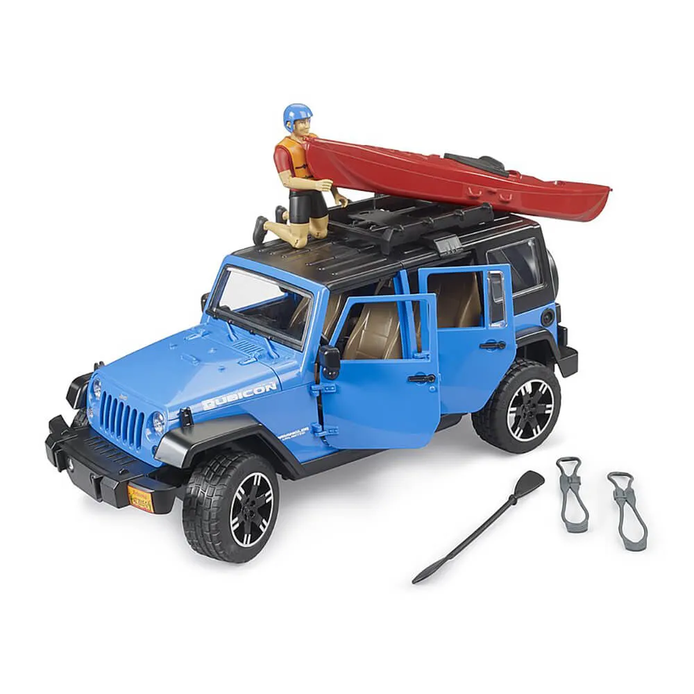 Bruder Toys Bruder Jeep Wrangler Rubicon Unlimited with Kayak and Kayaker