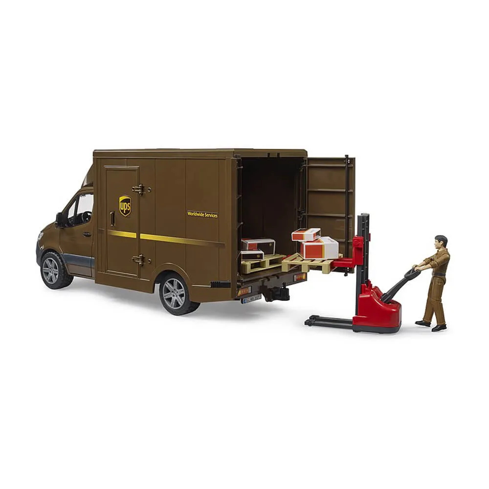 Bruder Toys Bruder Mercedes Benz Sprinter UPS w/ Driver and Accessories