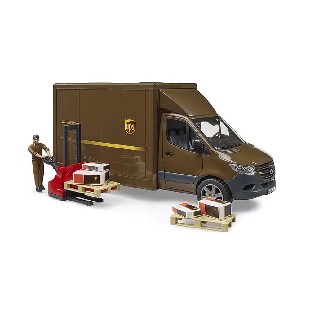 Bruder Toys Bruder Mercedes Benz Sprinter UPS w/ Driver and Accessories