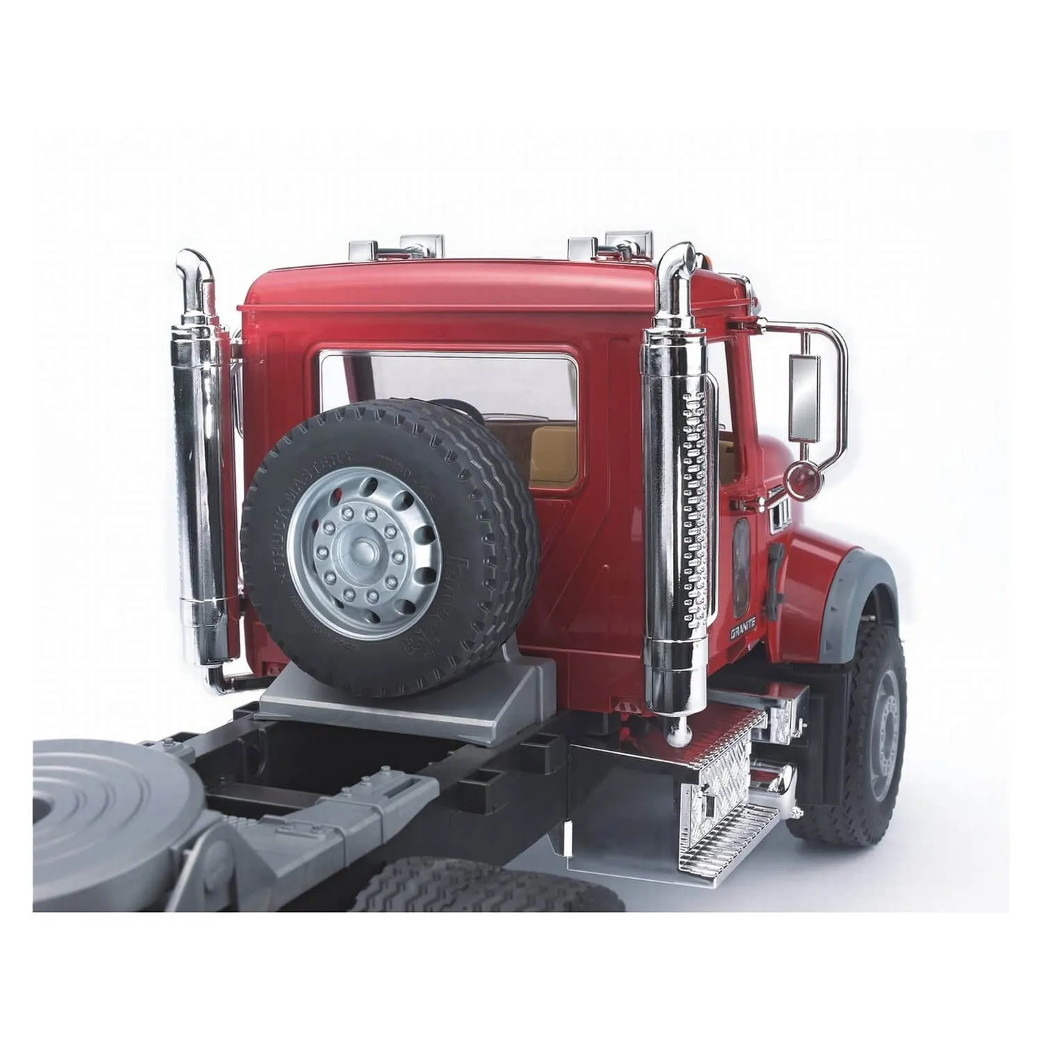 Bruder Toys Bruder Pro Series 1:16 Scale Mack Granite Flatbed Truck w JCB Backhoe