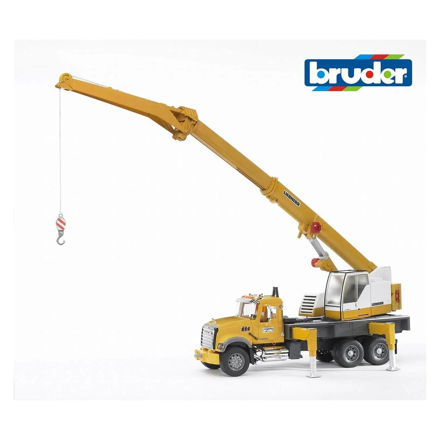 Bruder Toys Bruder Pro Series 1:16 Scale Mack Granite Liebherr Crane Truck