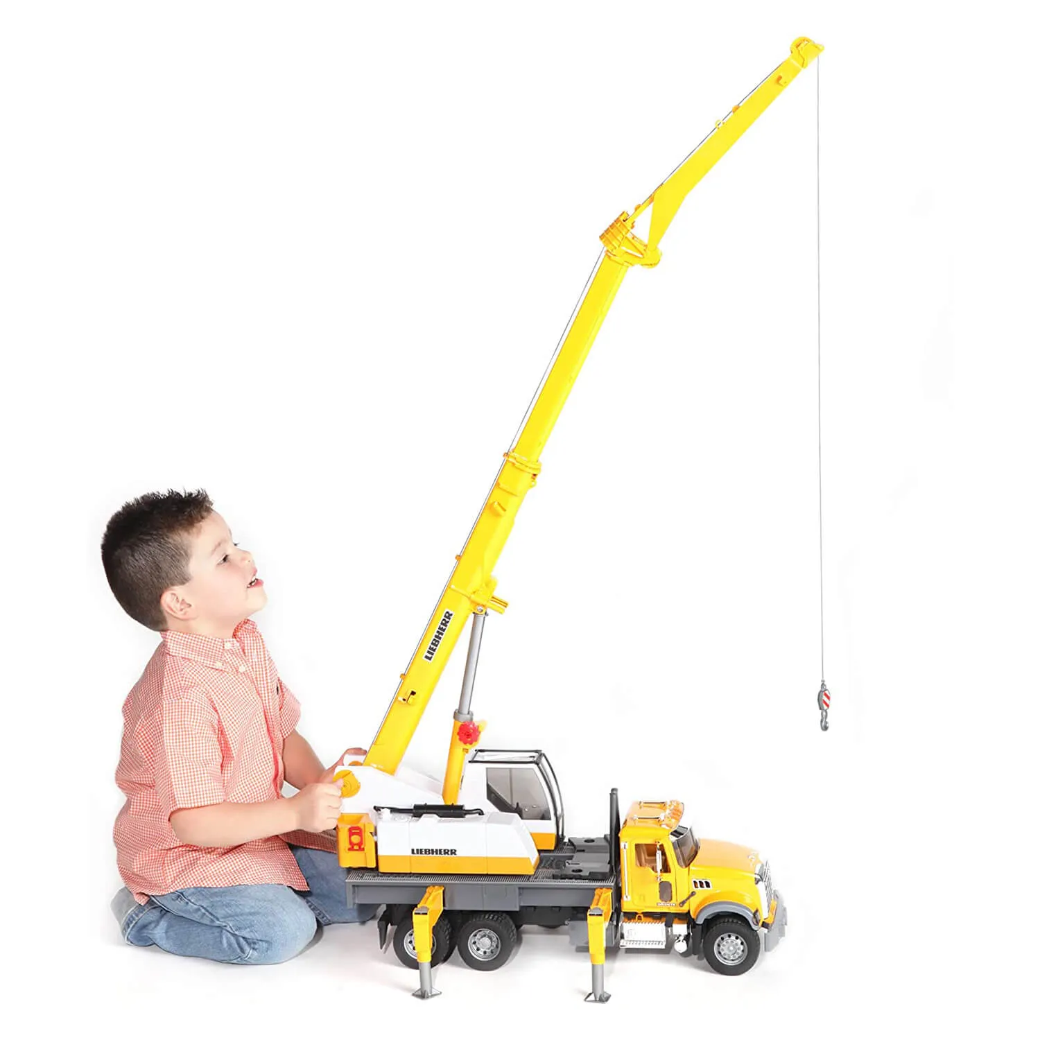 Bruder Toys Bruder Pro Series 1:16 Scale Mack Granite Liebherr Crane Truck