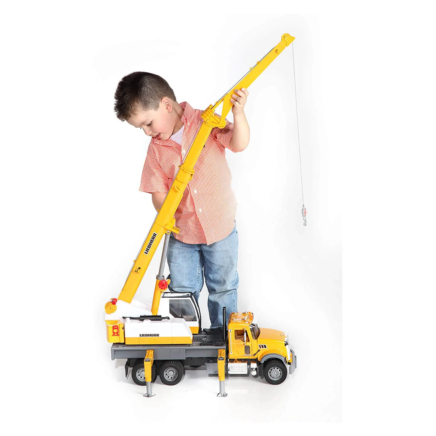 Bruder Toys Bruder Pro Series 1:16 Scale Mack Granite Liebherr Crane Truck