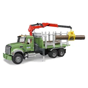 Bruder Toys Bruder Pro Series 1:16 Scale Mack Granite Timber Truck w Loading Crane