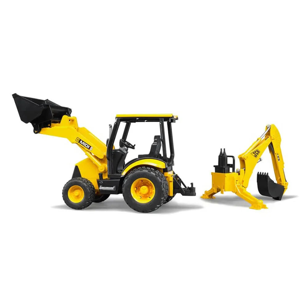 Bruder Toys Bruder Pro Series JCB Midi CX Loader Backhoe 1:16 Scale Vehicle
