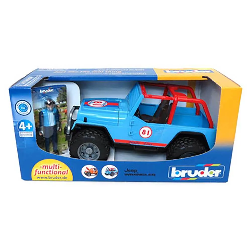 Bruder Toys Bruder Pro Series Jeep Blue Cross Country Racer 1:16 Scale Vehicle with Driver
