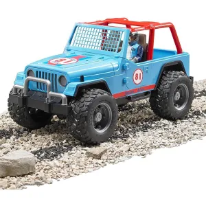 Bruder Toys Bruder Pro Series Jeep Blue Cross Country Racer 1:16 Scale Vehicle with Driver