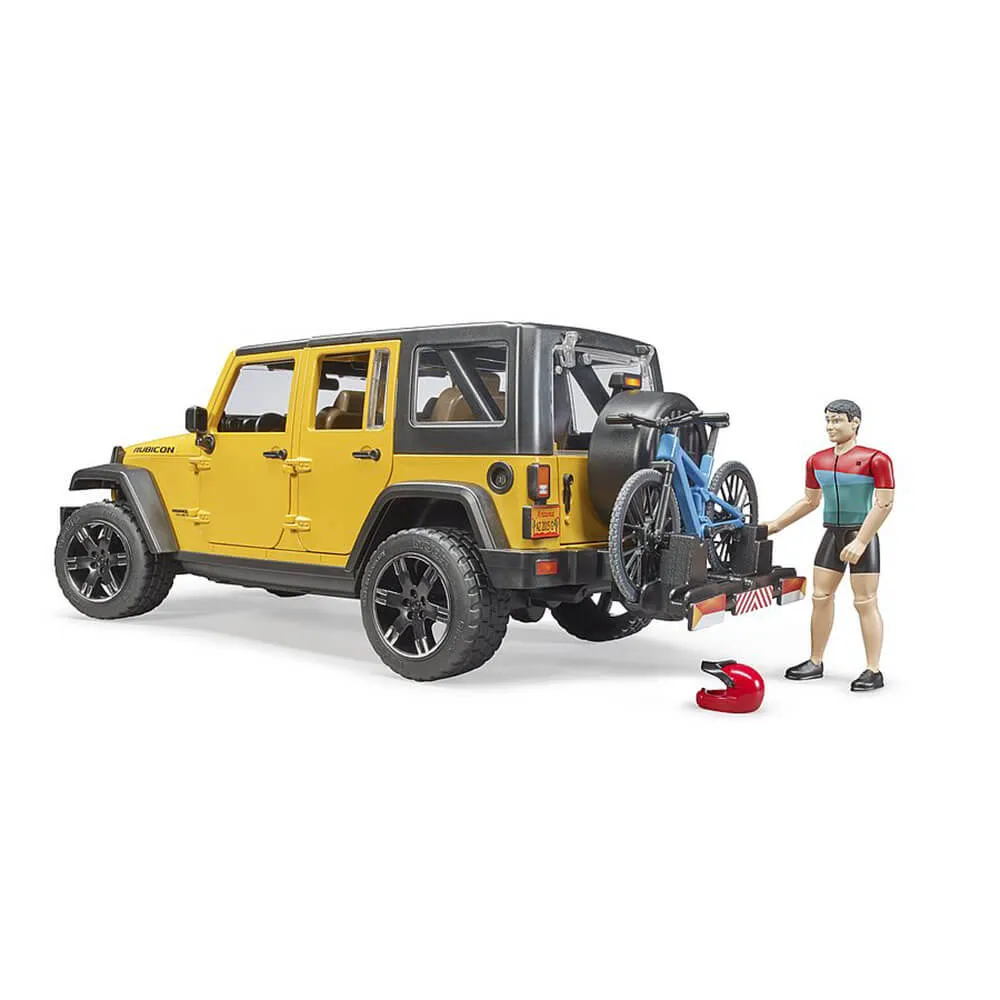 Bruder Toys Bruder Pro Series Jeep Wrangler Rubicon w Mountain Bike & Figure