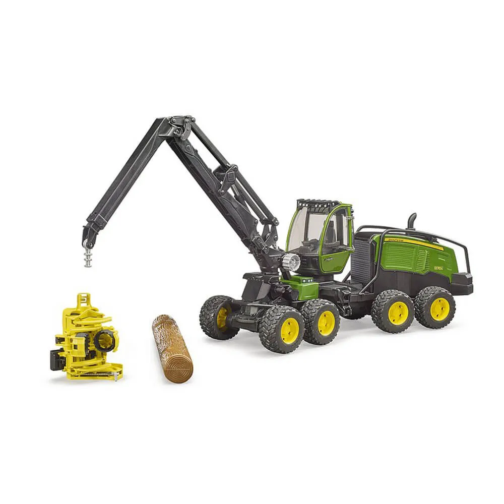 Bruder Toys Bruder Pro Series John Deere Harvester 1270G with Tree Trunk