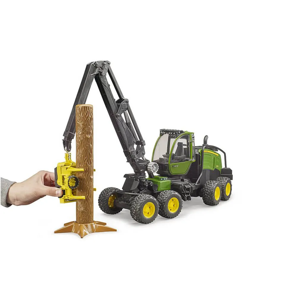 Bruder Toys Bruder Pro Series John Deere Harvester 1270G with Tree Trunk