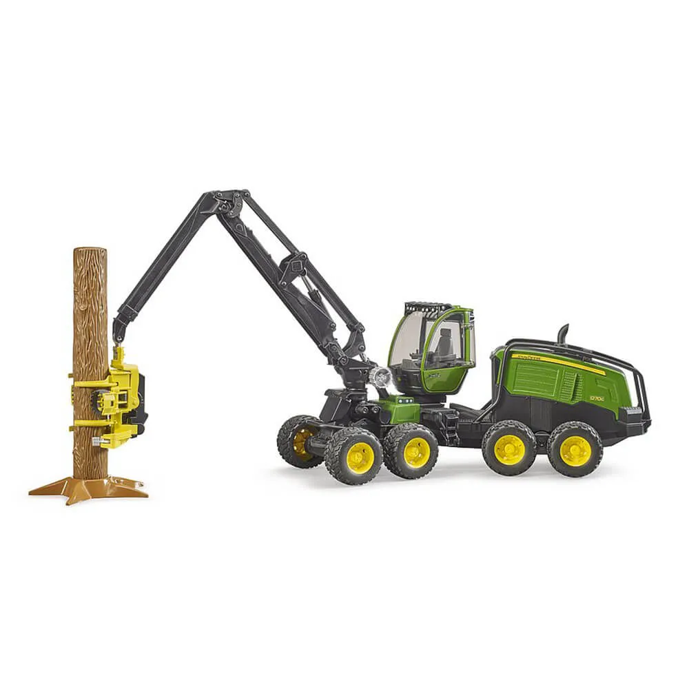 Bruder Toys Bruder Pro Series John Deere Harvester 1270G with Tree Trunk