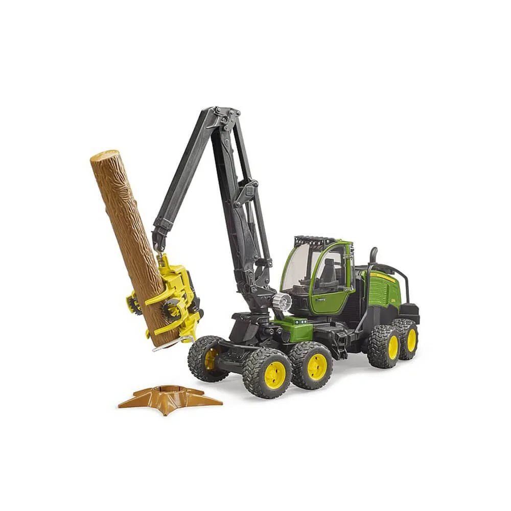 Bruder Toys Bruder Pro Series John Deere Harvester 1270G with Tree Trunk