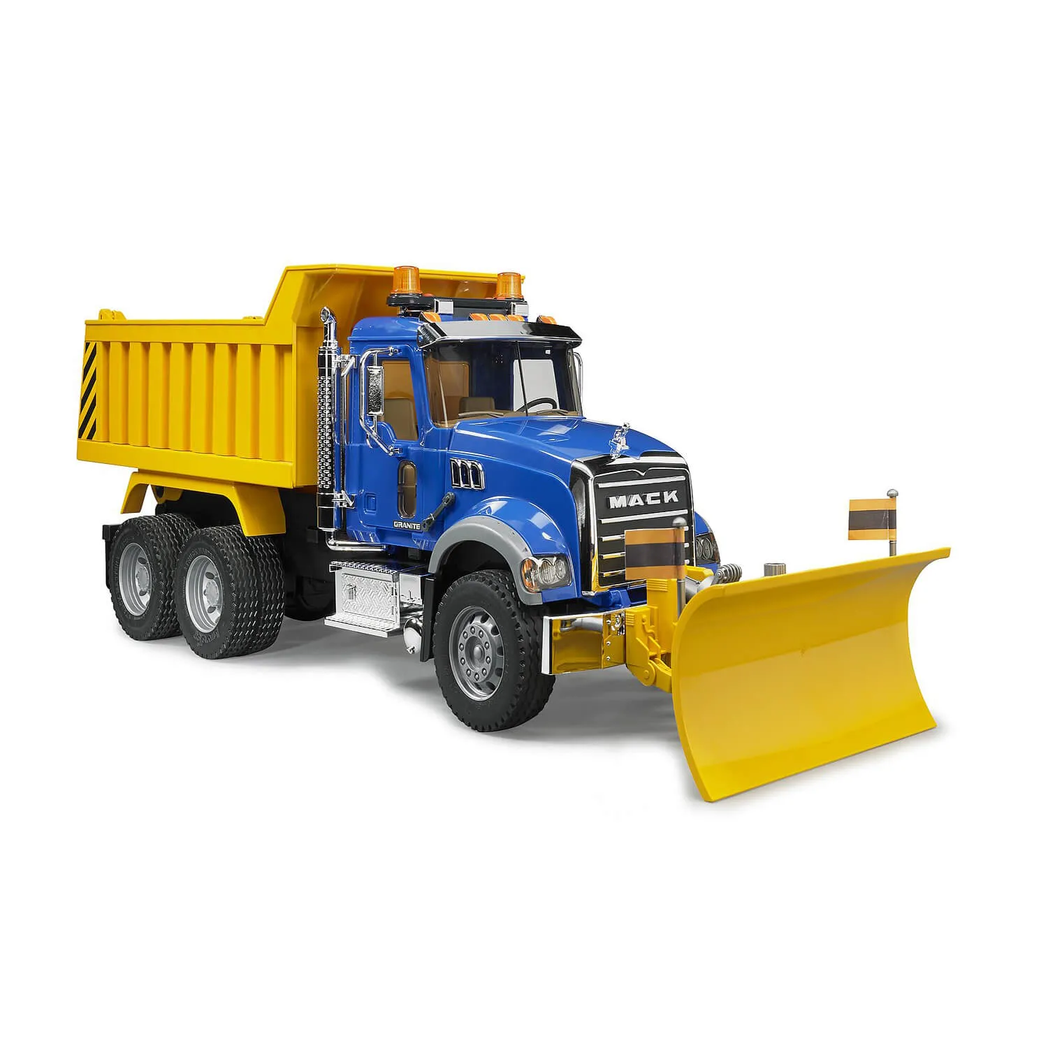 Bruder Toys Bruder Pro Series MACK Granite Dump Truck with Snow Plow Blade