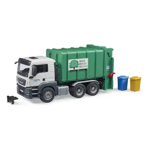 Bruder Toys Bruder Pro Series MAN TGS Rear Loading Green Garbage Truck