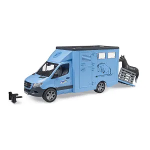 Bruder Toys Bruder Pro Series MB Sprinter Animal Transporter 1:16 w Horse