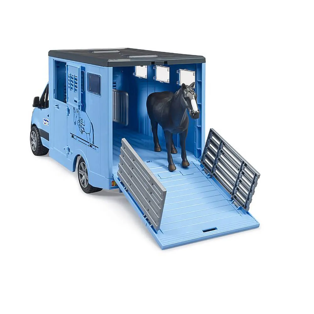 Bruder Toys Bruder Pro Series MB Sprinter Animal Transporter 1:16 w Horse