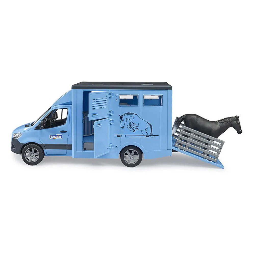 Bruder Toys Bruder Pro Series MB Sprinter Animal Transporter 1:16 w Horse