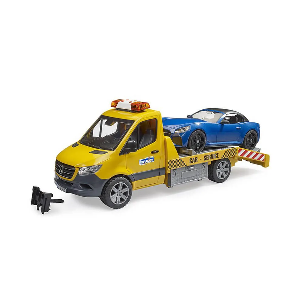 Bruder Toys Bruder Pro Series MB Sprinter Car Transporter w Bruder Roadster