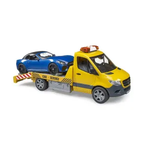 Bruder Toys Bruder Pro Series MB Sprinter Car Transporter w Bruder Roadster