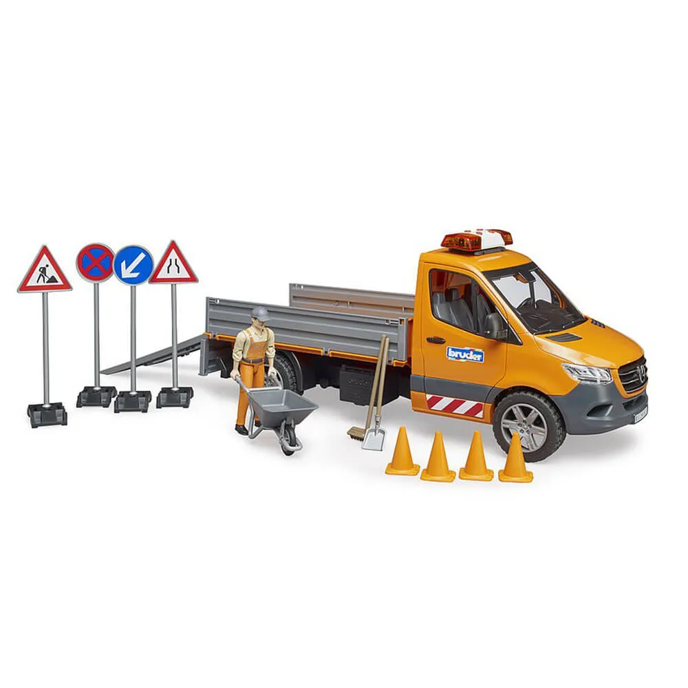 Bruder Toys Bruder Pro Series MB Sprinter Municipal with Light & Sound module, Driver and Accessories