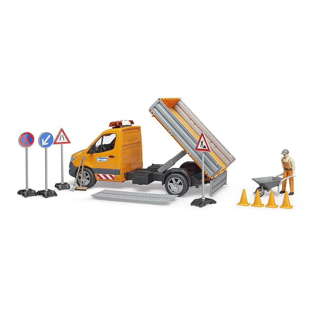 Bruder Toys Bruder Pro Series MB Sprinter Municipal with Light & Sound module, Driver and Accessories