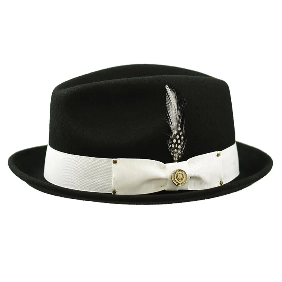Bruno Capelo Blues Brothers Wool Pinch Front Trilby Hat Accessories_Bruno Capelo_Hats