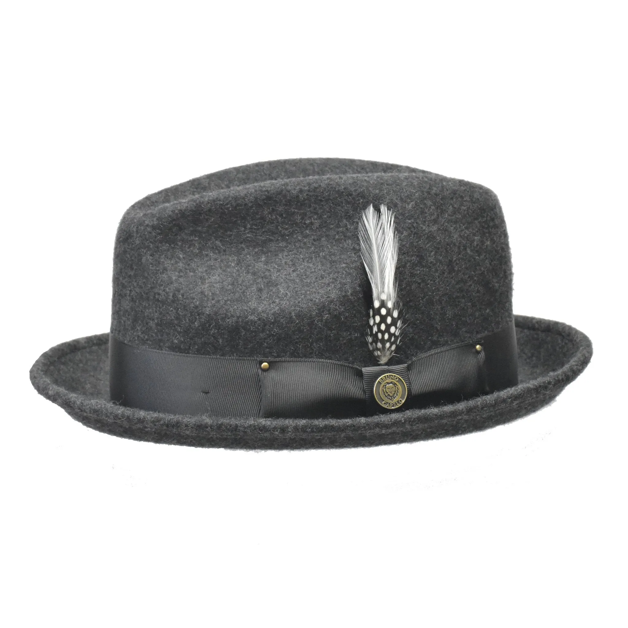 Bruno Capelo Blues Brothers Wool Pinch Front Trilby Hat Accessories_Bruno Capelo_Hats