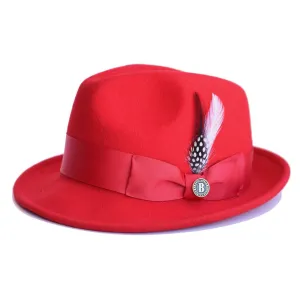 Bruno Capelo Blues Wool Pinch Front Fedora Accessories_Bruno Capelo_Hats