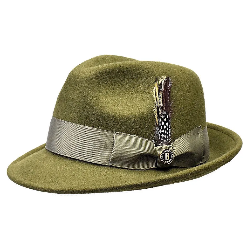 Bruno Capelo Blues Wool Pinch Front Fedora Accessories_Bruno Capelo_Hats