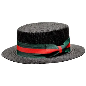 Bruno Capelo Boater Straw Flat Brim Skimmer Accessories_Bruno Capelo_Hats