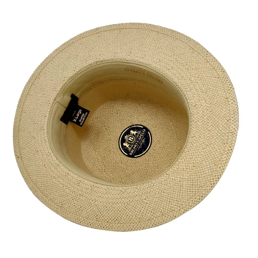 Bruno Capelo Boater Straw Flat Brim Skimmer Accessories_Bruno Capelo_Hats