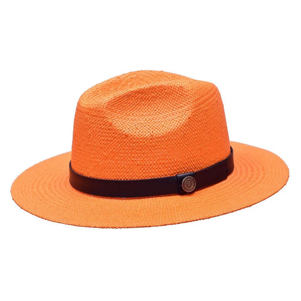 Bruno Capelo Cali Wide Brim Pinch Front Straw Fedora Accessories_Bruno Capelo_Hats