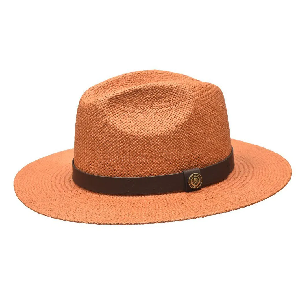 Bruno Capelo Cali Wide Brim Pinch Front Straw Fedora Accessories_Bruno Capelo_Hats